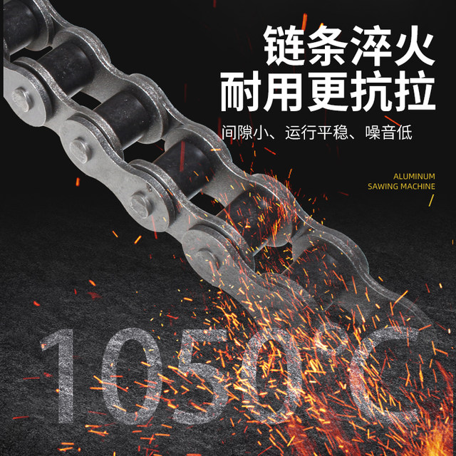 Industrial transmission chain manganese steel single and double row chain 06B 08B10A12A16A20A24A direct sales customization