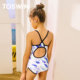 TOSWIM children's swimsuit girls middle-aged and older children girls quick-drying sun protection triangle hot spring beach vacation play water