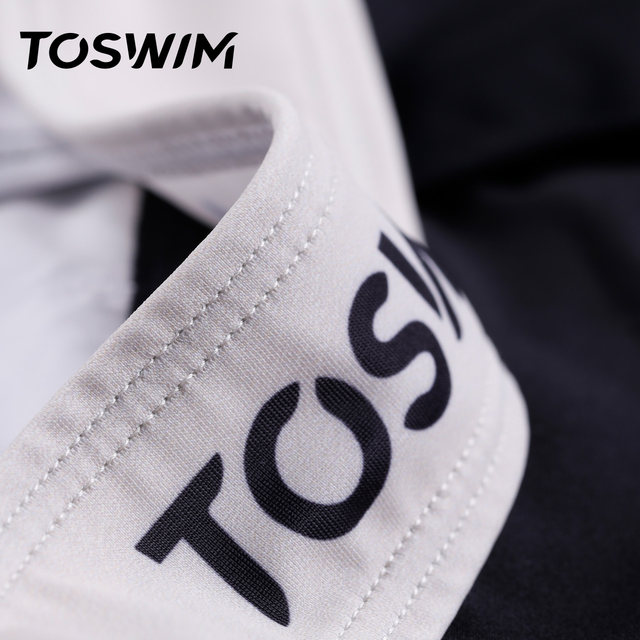 TOSWIM children's swimsuit girls one-piece triangle medium-sized big children's girls training swimsuit quick-drying play hot spring