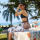 TOSWIM/Taosheng sunscreen yarn high-value beach vacation photo triangular bikini jacket shirt