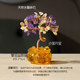 Natural citrine cornucopia fortune tree home living room office desktop decoration creative ornaments fortune tree