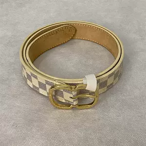 Replica Louis Vuitton Gold Damier LV 40MM Reversible Belt M0333V