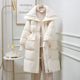 Loose large size fat mm300Jin [Jin equals 0.5 kg] Winter cotton clothing shawl large cotton I- jacket for women's mid-length style over-knee trendy cotton coat