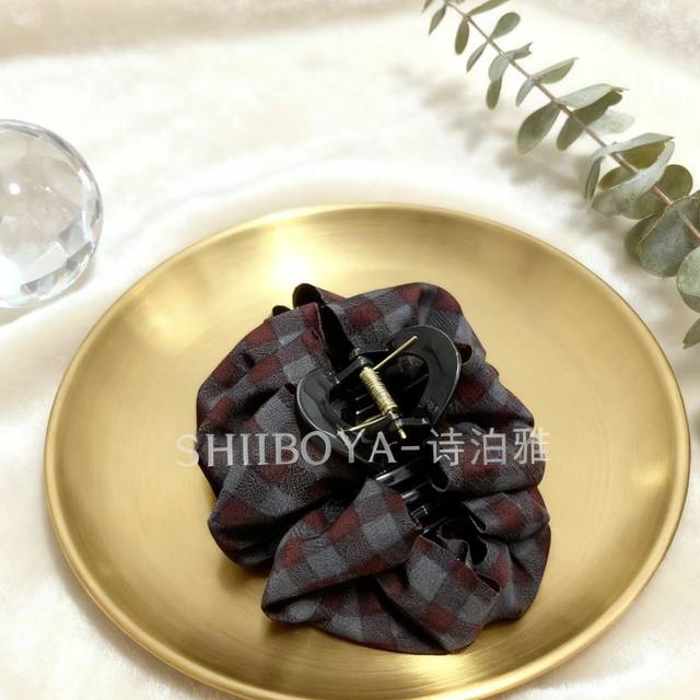 Sepoya British Plaid Luxurious Hair Accessory Art Clip