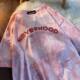 
Bright pink tie-dyed short-sleeved T-shirt loose trendy tee half-sleeved couple outfit Korean ins women's trend 2025 new style