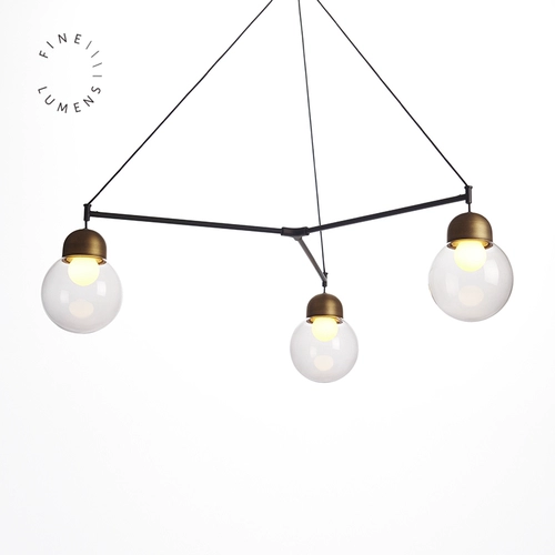 Изысканное стекло люменов для гостиной, столовой, люстра с тремя головками, люстра для кабинета, спальни, декоративные светильники