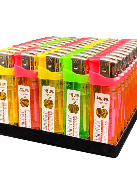 Special price classic open flame lighter purchase price transparent inflatable plastic explosion-proof factory direct sales disposable lighter