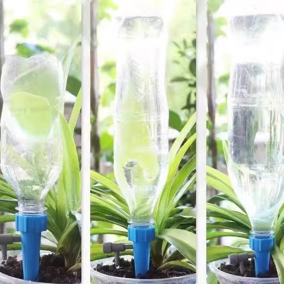 Lazy automatic flower watering artifact automatic watering adjustable drip watering watering device water seepage timed gardening home use
