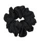 New Year's large large intestine hair band for women 2024 new headwear black high-end high-end sense hair rope tied with flower headband for women