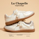 La Chapelle's training shoes for women 2025 autumn and winter new soft-soled versatile breathable national style casual plus velvet small white sneakers