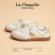 La Chapelle's training shoes for women 2025 autumn and winter new soft-soled versatile breathable national style casual plus velvet small white sneakers