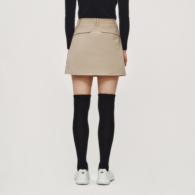 Anotu A-line skirt for women with lining anti-exposure Sorona fabric golf quick-drying sweat-relieving summer skirt