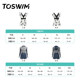 TOSWIM swimsuit female sisters dress slim one-piece skirt-style bestie swimsuit conservative belly-covering seaside vacation split
