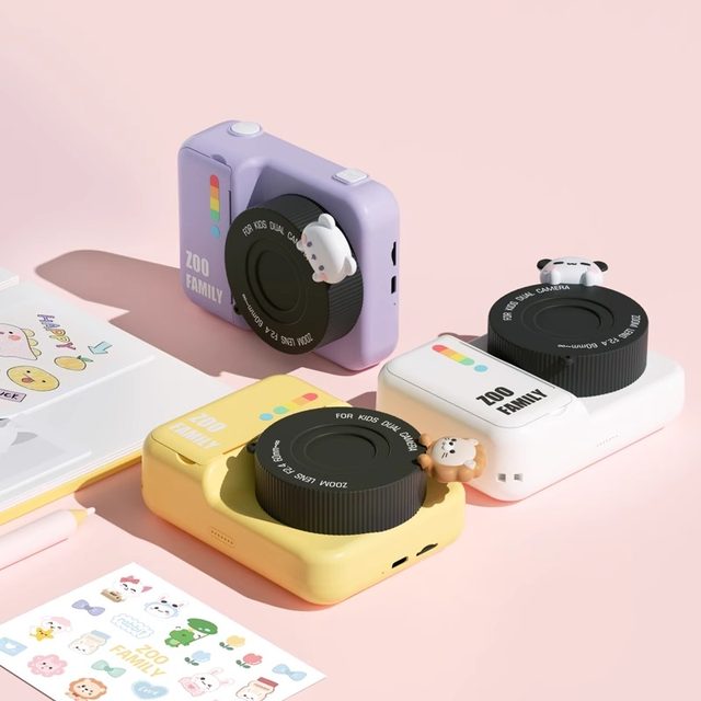 2025 new children's camera can take photos and print students' Polaroid color photo birthday gift girl