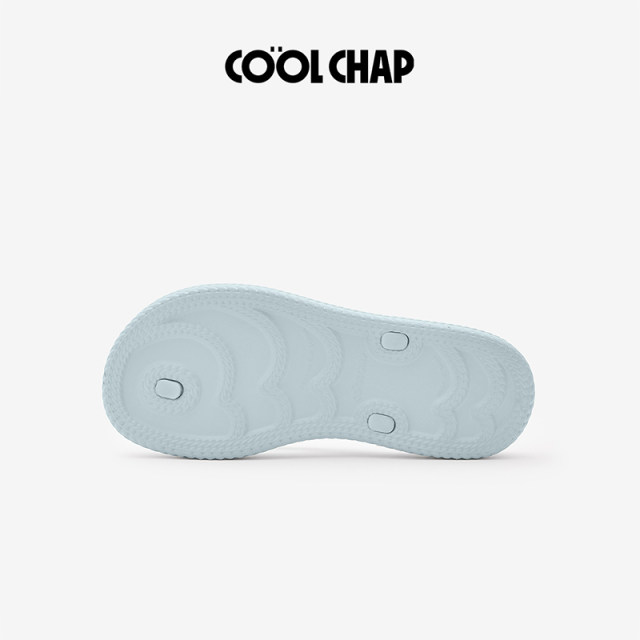 COOLCHAP Summer New Love Wave Thick Sole Flip-Flops Women's Seaside Beach Sandals