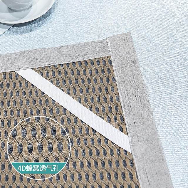 2025 new ice silk mat sheet three-piece set Class A mother and baby grade summer washable summer mat sheet style