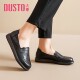 Dadong hollow single shoes for women 2025 new summer women's flat sole and no tired feet, soft sole comfortable mother shoes for middle-aged and elderly people