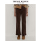 TeenieWeenie Bear Spring and Winter Corduroy Straight Pants Air Wash Pants Retro Fashionable Women
