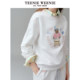 TeeniewEnie Women's clothing sweater 2025 Spring New Bargaining Simple College style casual fashion top
