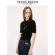 TeenieWeenie Bear New Base Shirt Five-Sleeve Half-Tree Neck Sweater Slim-fitting Inside Outer Wear Women's Clothing
