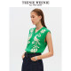 Teenie weenie Women's sweater 2025 spring new retro embedded flower casual V -neck knit vest