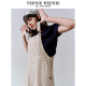 TeenieWeenie Bear Spring Women's American Retro Vitality Sweet and Cool Style White Denim Overalls Pants Pants