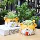 Cartoon tiger succulent flowerpot creative resin crafts potted ornaments home gardening green plant small flowerpot