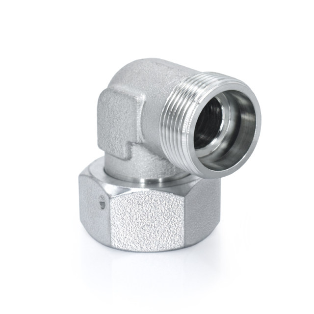 Hydraulic transition hood 24 degree cone inner and outer elbow lightweight 2C9/2d9 heavy duty right angle 90 degree high pressure pipe joint