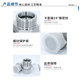 1C carbon steel Yonghua standard hydraulic H-type 24-degree DIN-plated ferrule type straight-through external thread transition oil pipe joint
