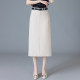 La Chapelle high-end women's skirt 2025 skirt straight hip skirt temperament suit slim one-step long skirt
