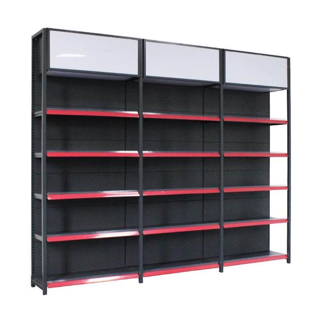 
Four-column supermarket shelf display rack convenience store maternal and child store stationery store canteen single-sided double-sided shelf