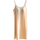 Modal base lining skirt suspender vest with chest pad anti-exposure ice silk mid-length dress nightgown