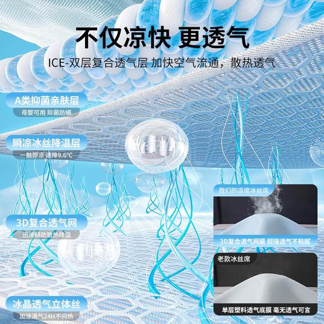 
Category A maternal and infant grade machine washable summer ice silk mat bamboo mat bed sheet summer 2025 new dormitory single
