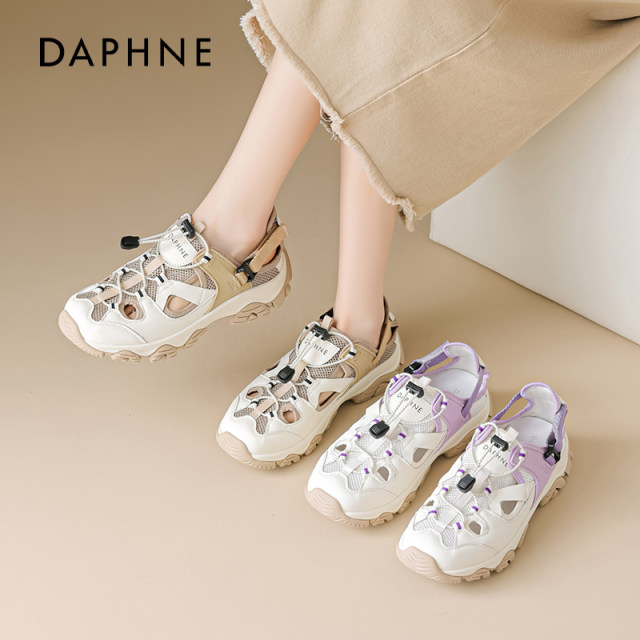 Daphne 2025 new summer breathable hollow women's shoes ugly cute stream shoes outdoor hiking hiking sports sandals
