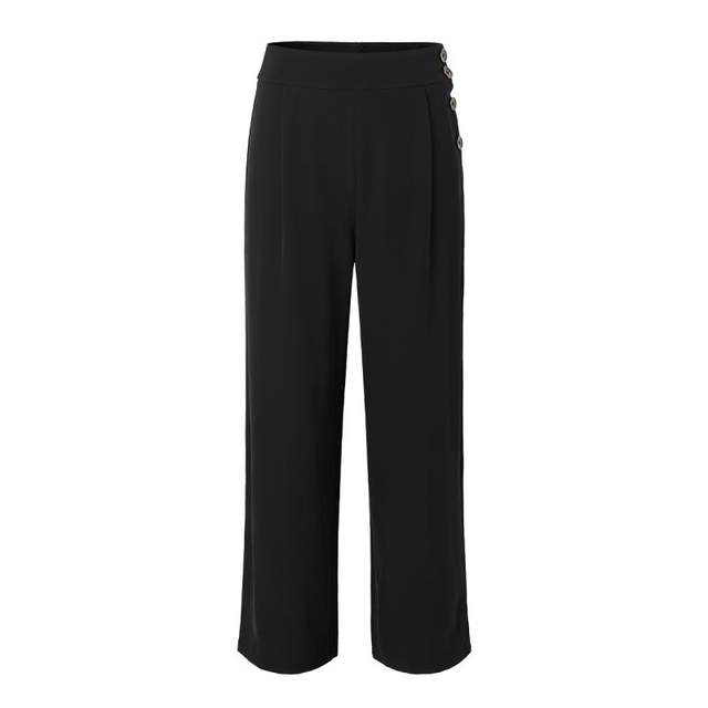 Mandesey black wide-leg pants for women 2025 summer high waist loose thin trousers drooping trousers floor pants