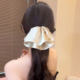 Korean version of satin skirt clip for women 2025 new high-end half-tie temperament hair clip for back of head low stern shark clip