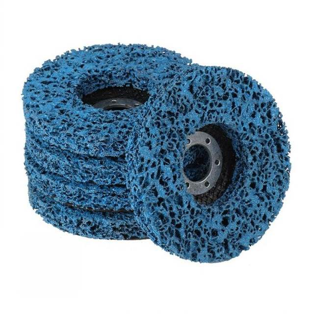 New 5pcs 125mm Poly Strip Disc Abrasive Wheel Paint Rust Rem