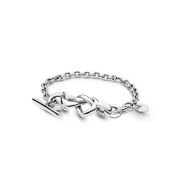 Pandora Pandora's heart intertwined bracelet knot heart love couple gift
