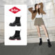 
Lee Cooper Chelsea boots for women 2025 new autumn increased leather non-slip red sole shoes chimney boots for women