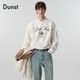 Dunst neutral style classic LOGO sweatshirt round neck pullover sweatshirt commuting versatile top UDTS5A113
