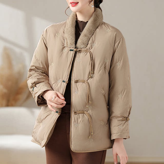 Yanying mom new Chinese style down jacket for winter