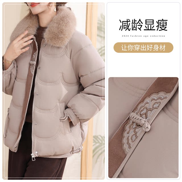 Yanying 2025 new thickened cotton clothing for the elderly, loose, warm and stylish winter tops and jackets