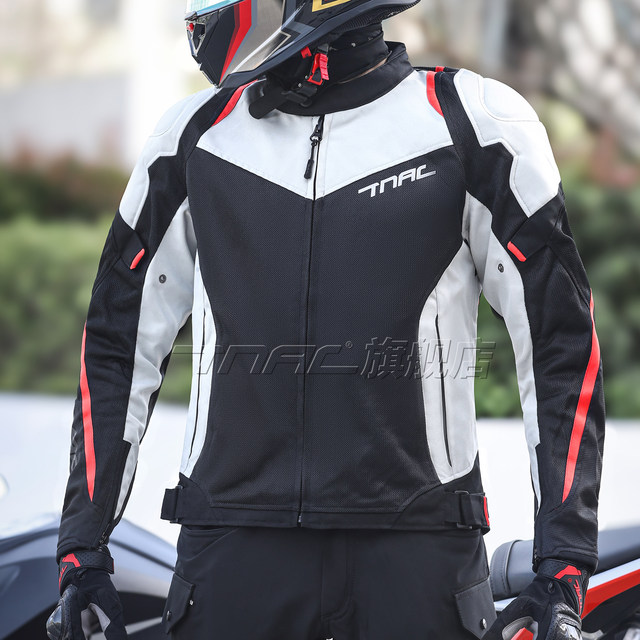 TNAC Tuochi Storm Motorcycle Summer Breathable Riding Suit Commuter Locomotive Anti-fall and Wear-resistant Men's All-Season Universal