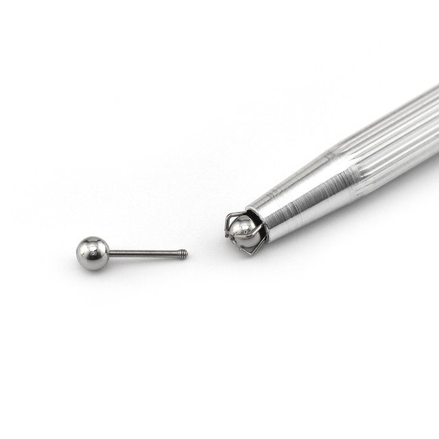 Titanium steel metal piercing grab clip ear stud lip stud auxiliary tool screw ball grabber wearing artifact