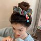 Rainbow plaid large intestine hair circle women's 2025 new high-end bun hair tie hair rubber band hair tie hair accessories