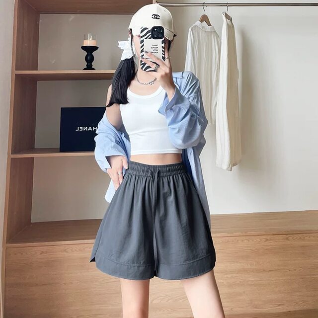 Jinshi 25 years hot INS style slim and cool women's summer casual 2025 new high-waist sports shorts