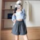 Jinshi 25 years hot INS style slim and cool women's summer casual 2025 new high-waist sports shorts