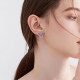 Herrin Dorn gilt butterfly earrings earrings purple romantic light luxury high-end