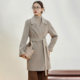 Ma Tiannu women's new winter solid color lapel double-sided wool coat coat with belt fashionable simple temperament