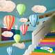 
Yunduo Lamp Kindergarten Cotton Lamp Mother and Baby Store Beauty Shop Window Chandelier Children's Room Amusement Park Hot Air Balloon Lamp